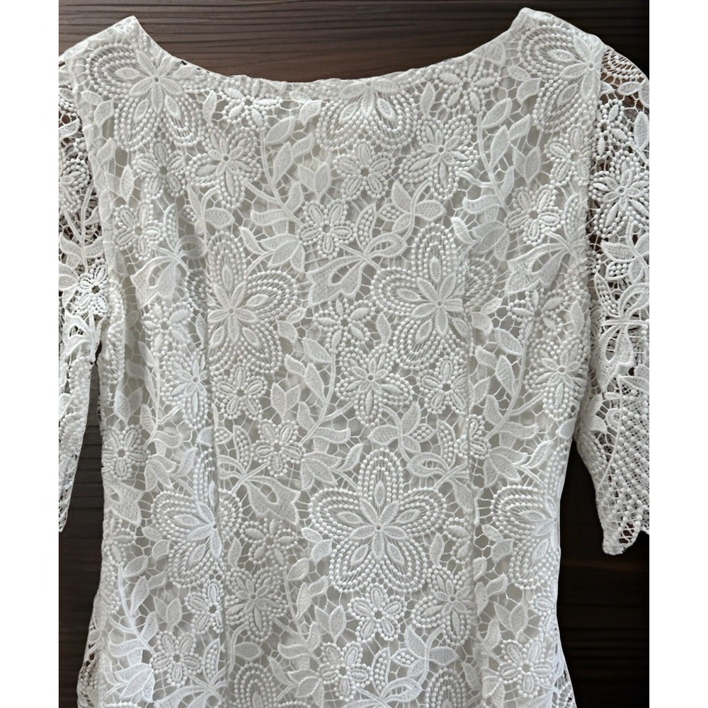 Anthropologie Charleston Lace Mini‎ Dress Retail $180 Sz 0 Gorgeous Worn Once - Picture 7 of 12